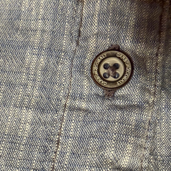 Carbon2Cobalt Men’s Shirt XL Textured Blue/gray Plaid Button Up Soft Weathered - Picture 5 of 7